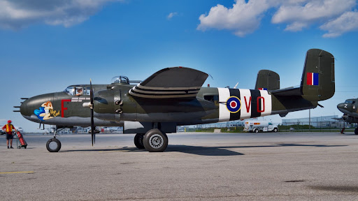 Old Black Plane Outdoor Canadian Warplane Museum in Hamilton, Ontario