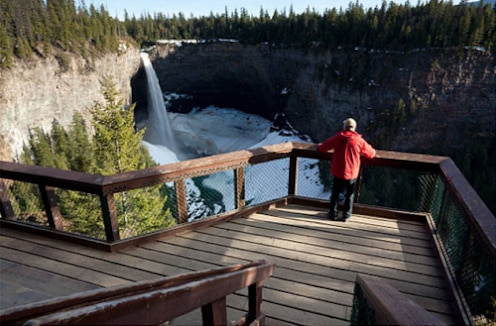 Waterfalls Deck in Springwater Provincial Park Barrie, Ontario